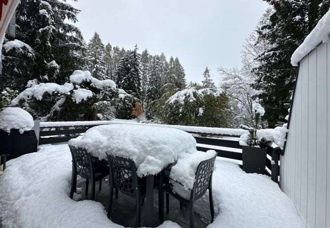 Terrasse im Schnee