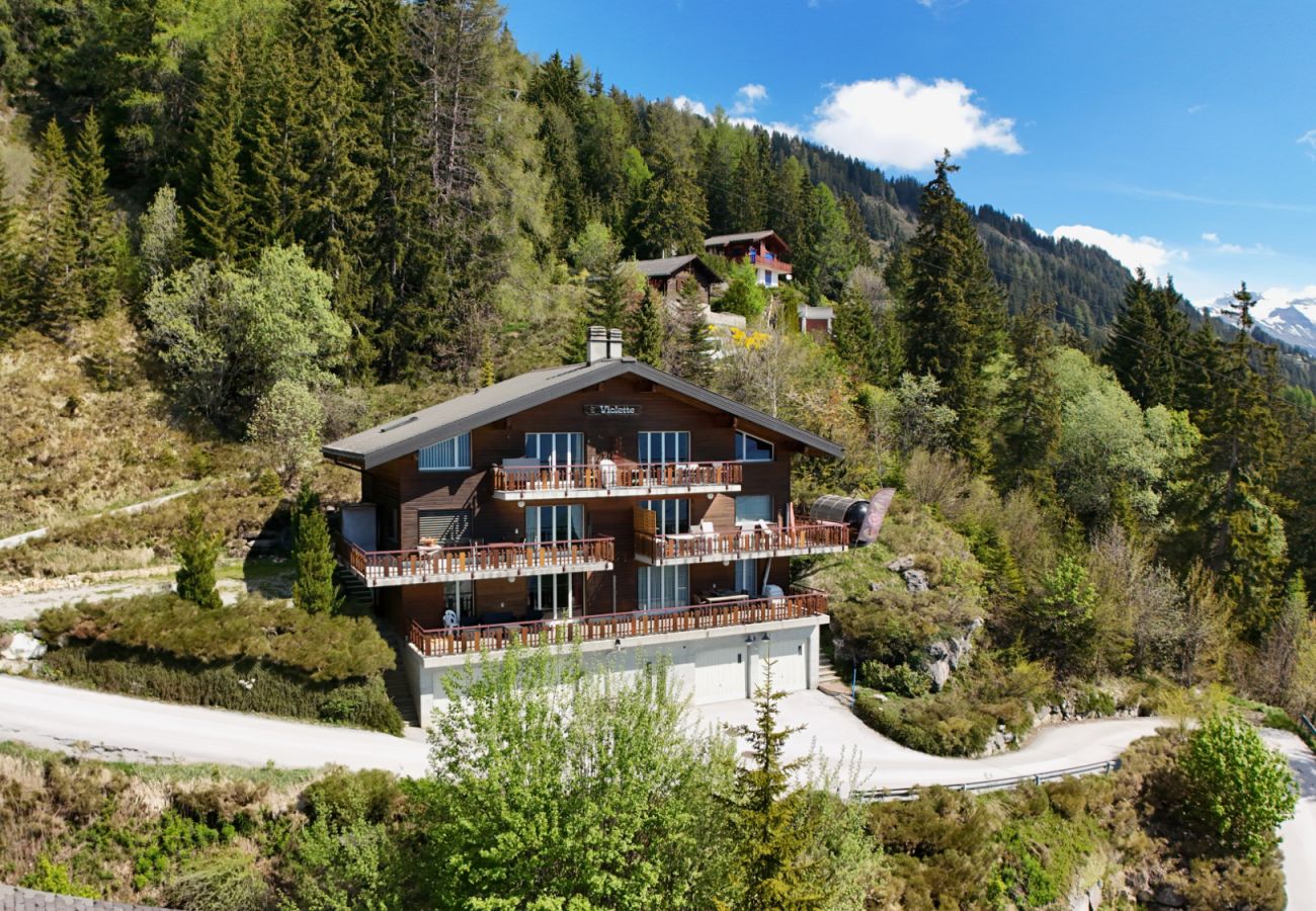 Ferienwohnung in Anzère - Mountain Bliss, view and Sauna - Swiss Alps