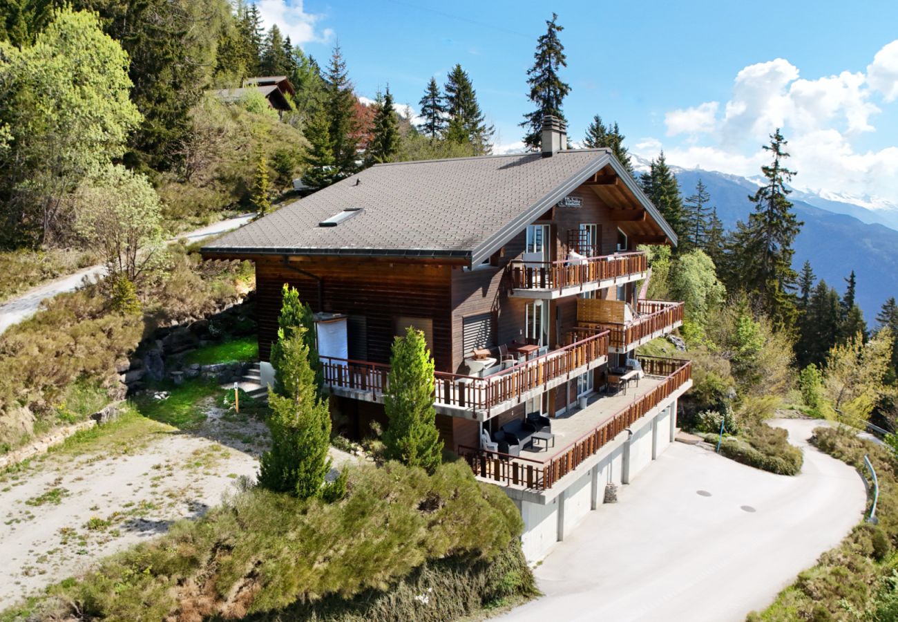 Ferienwohnung in Anzère - Mountain Bliss, view and Sauna - Swiss Alps