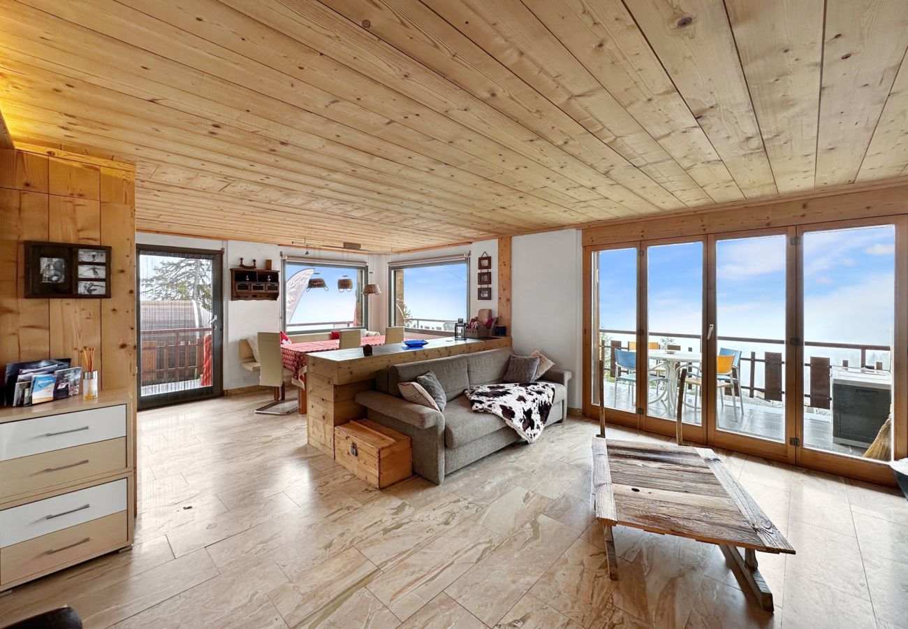 Ferienwohnung in Anzère - Mountain Bliss, view and Sauna - Swiss Alps