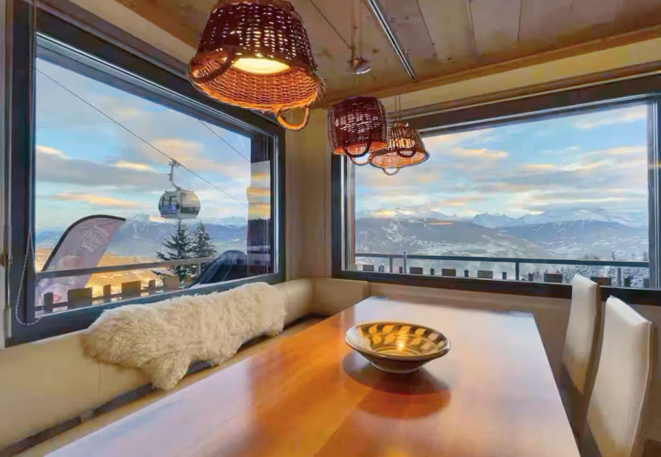 Ferienwohnung in Anzère - Mountain Bliss, view and Sauna - Swiss Alps