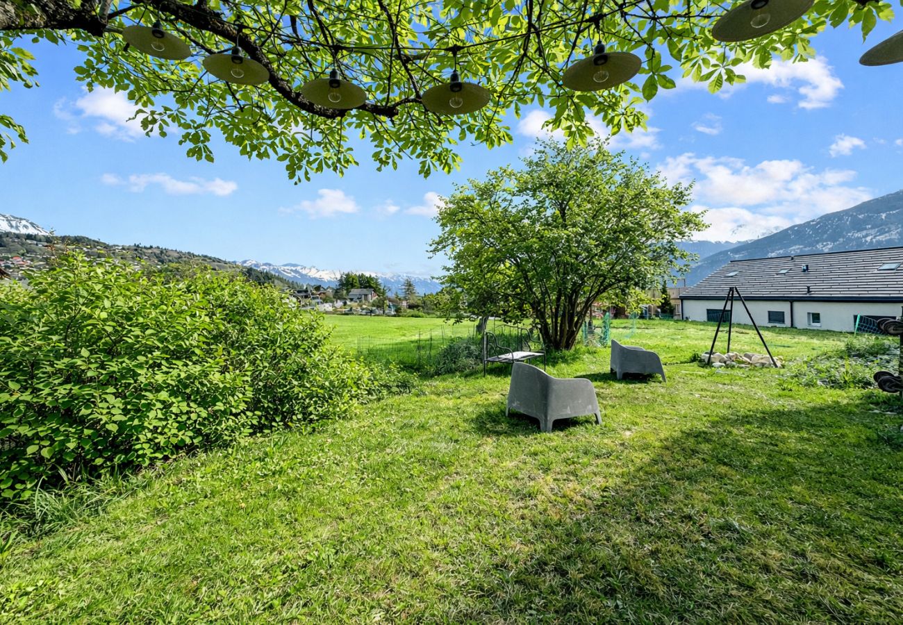 Chalet in Lens - Modern Home for 8 near Crans-Montana • Terrace & F