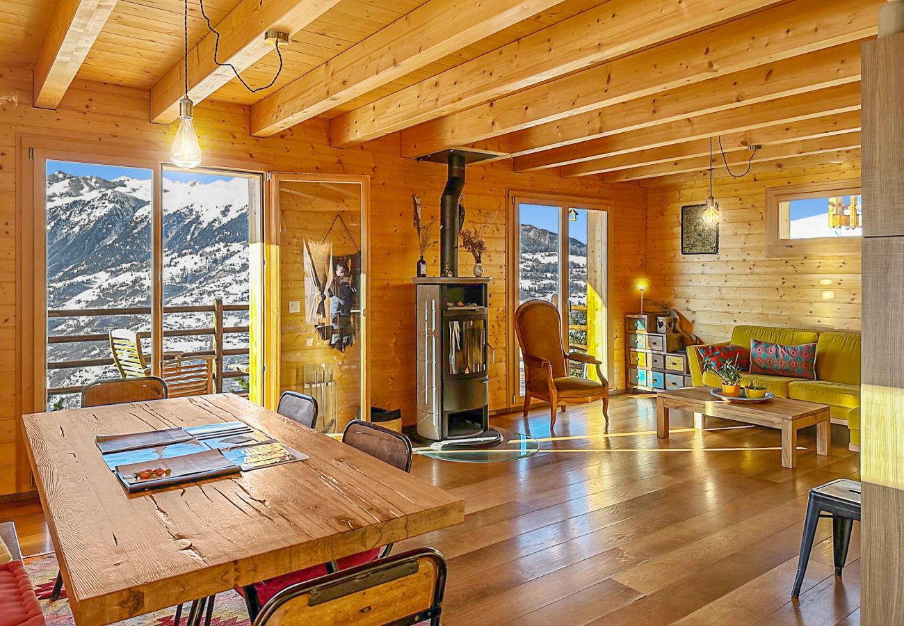 Chalet in Mase - Carpe Diem - Nordic bath and breathtaking view