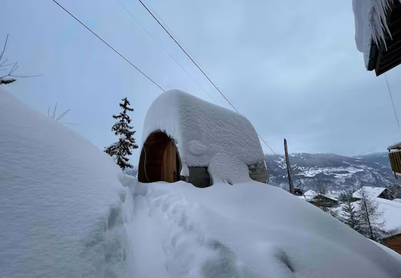 Apartment in Anzère - Mountain Bliss, view and Sauna - Swiss Alps