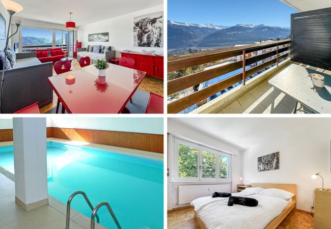  à Crans-Montana - Pied-à-terre in Crans-Montana, pool and view - Swi