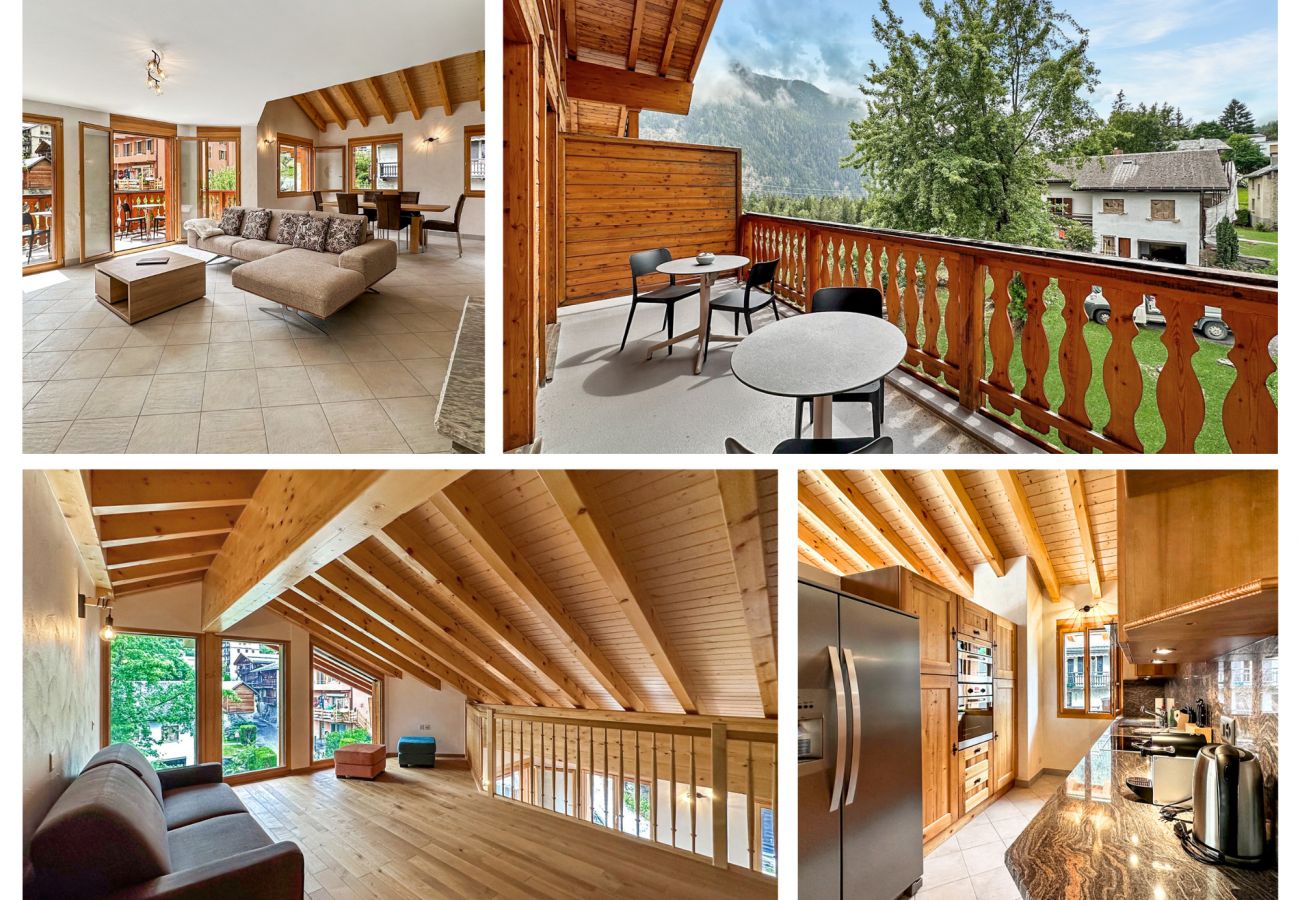 Appartement à Les Marécottes - Family apartment for 6 to 8 on Mont Banc express t