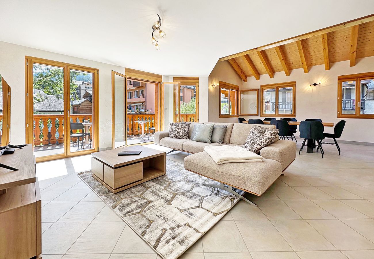 Appartement à Les Marécottes - Family apartment for 6 to 8 on Mont Banc express t